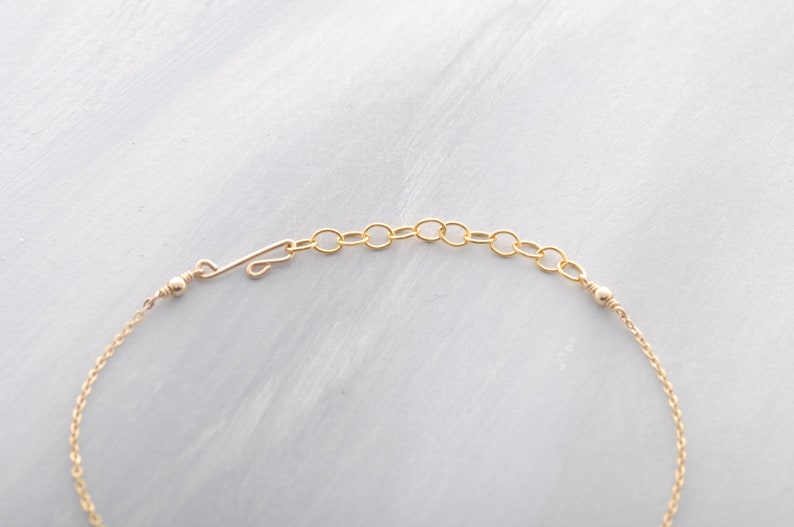 Ros\u00e9 GF and Sterling silver Beautiful bracelet with white to blue sapphire in the gradient 14k gf adjustable