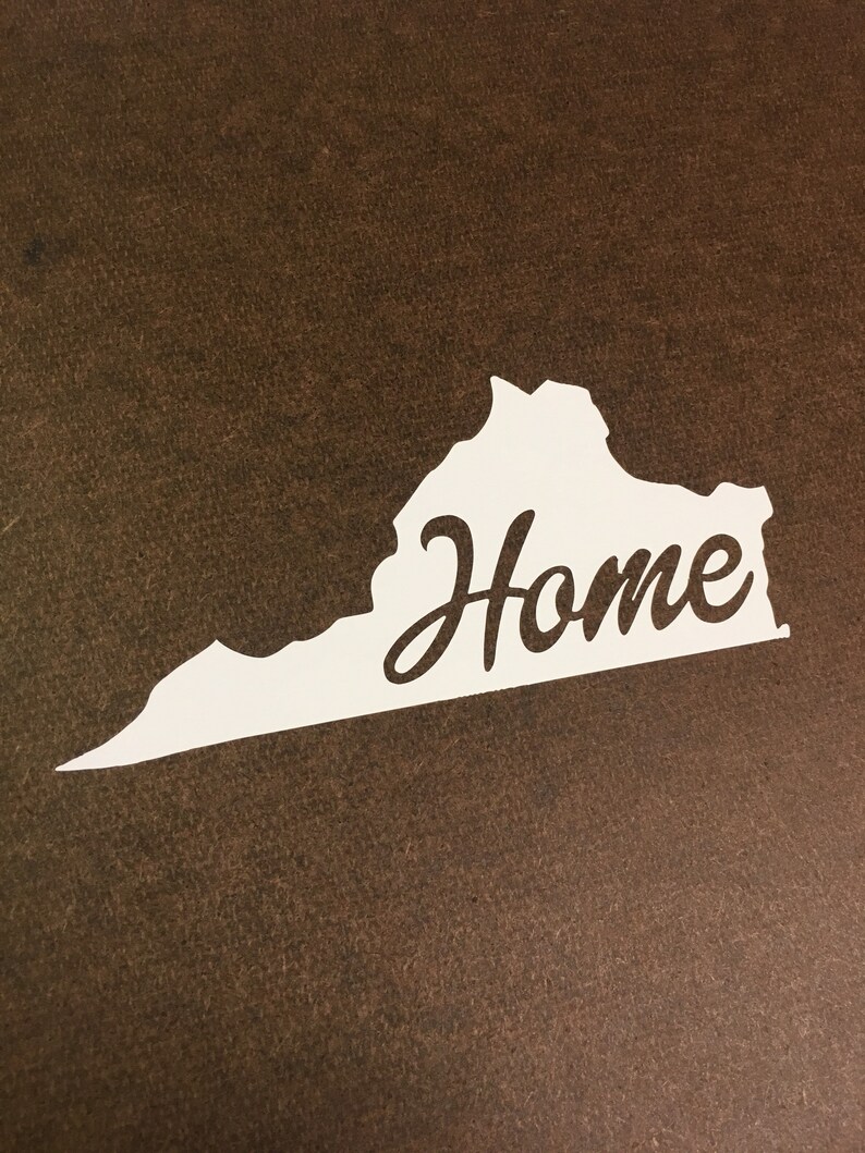 Virginia Home window decal