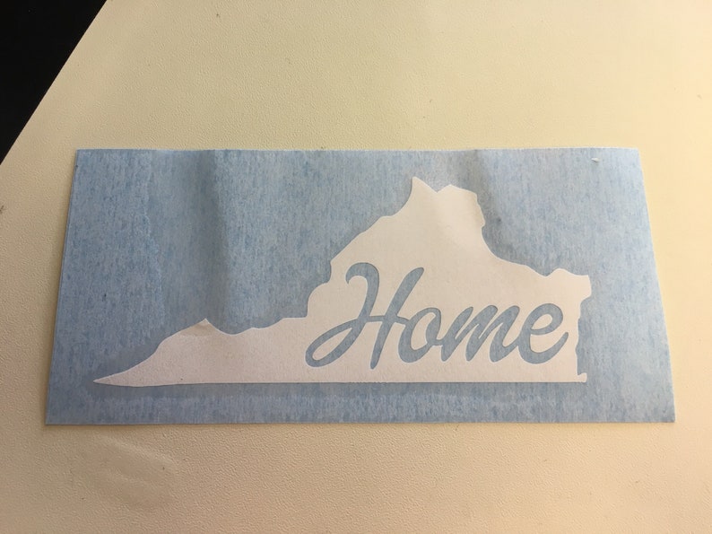 Virginia Home window decal
