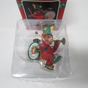 Enesco Prof Michael One Bear Band 7 Series VTG 1990 Christmas Ornament