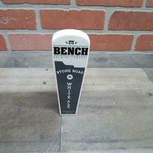Bench Brewing Company Stone Road White Ale Beamsville Vintage Beer Tap Handle Bench Brewing Company King St, Beamsville, Ontario