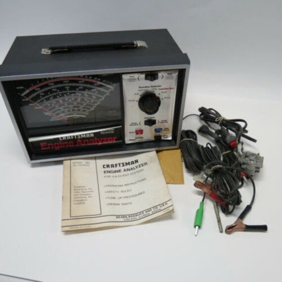 Sears Craftsman Engine Analyzer 12 24 Volt Systems Instruction Etsy
