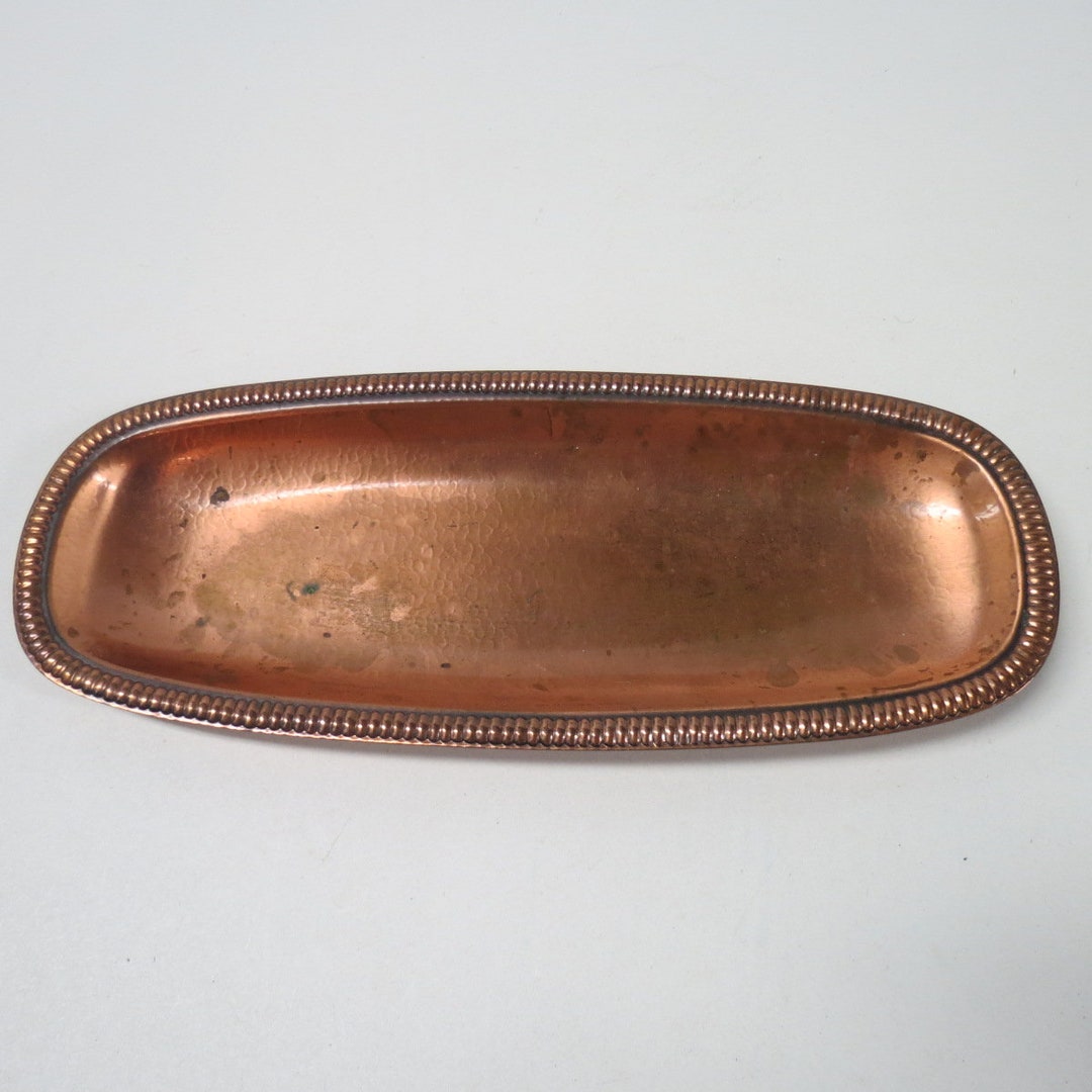 Gregorian Vintage Copper Platter Oblong Made in USA 14 X 5 Etsy