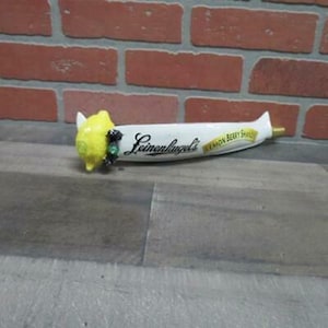 Leinenkugel Brewing Lemon Berry Shandy Figural Canoe Blue Beer Tap Handle