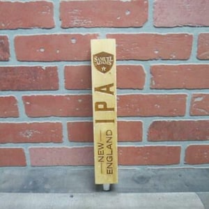 Sam Adams New England IPA Wood Craft Beer Tap Handle For Home Bar Decor