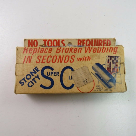 Vintage Lawn Chair Webbing Repair Clamp Stone City Products - Patio Chair Webbing Repair Vintage Lawn Chair Webbing Repair Clamp Stone City Products - Patio Chair Webbing Repair