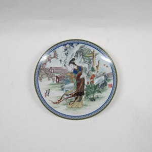 Plate 7 Tai-yu Beauties Red Mansion Imperial Jingdezhen Porcelain China Zhao