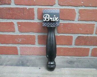 Brix City Brewing New Jersey Black Wood Craft Beer Tap Handle For Kegerator Brix City Brewing Little Ferry, New Jersey