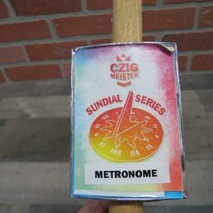 Grifo de cerveza vintage Czig Meister Brewing Company Sundial Series Metronome