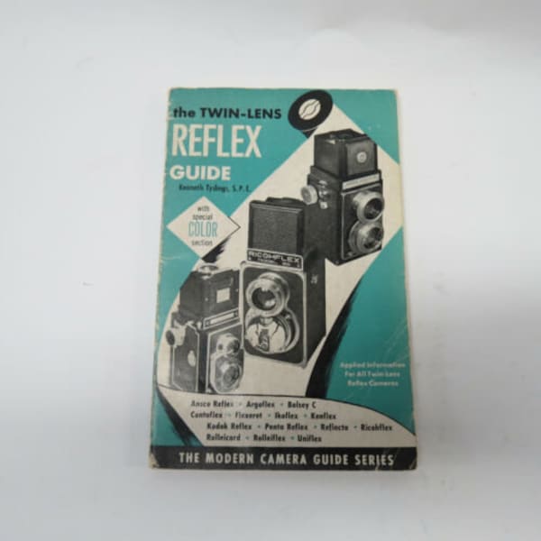 Vintage 1953 Primera edición moderna cámara réflex de doble lente Guía Tydings