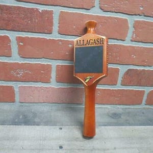 Allagash Brewing Company Chalkboard Wooden Vintage Craft Beer Tap Handle Allagash Brewing Company Portland, Maine