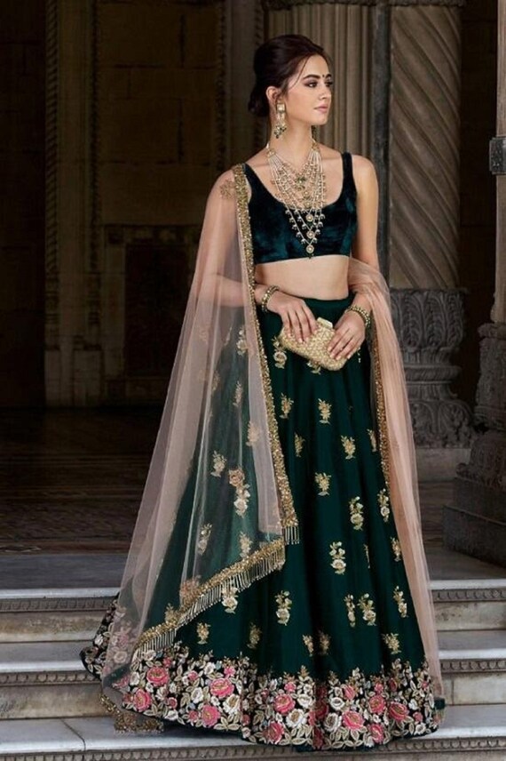 indian wedding lengha women's clothing