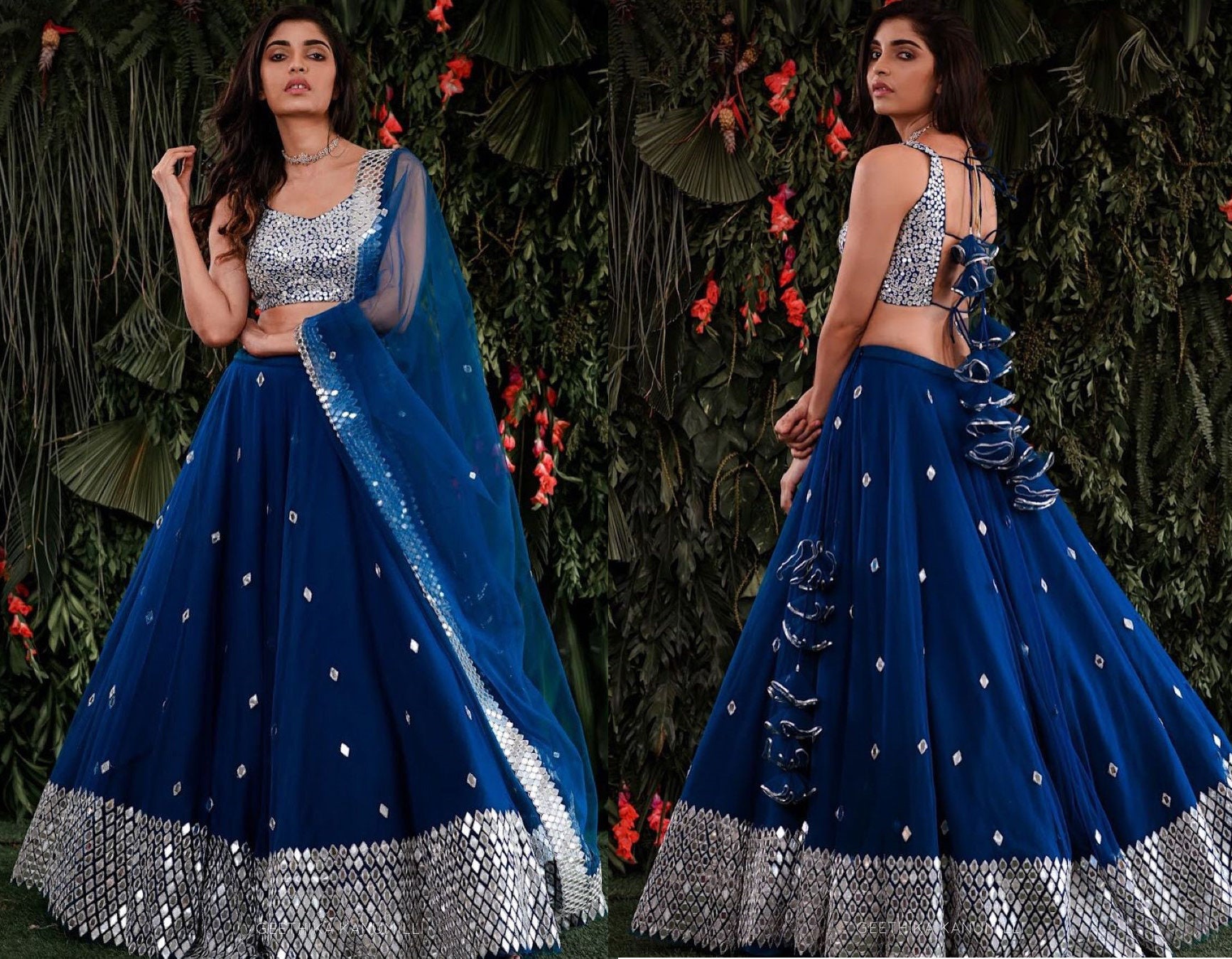lehenga in royal blue