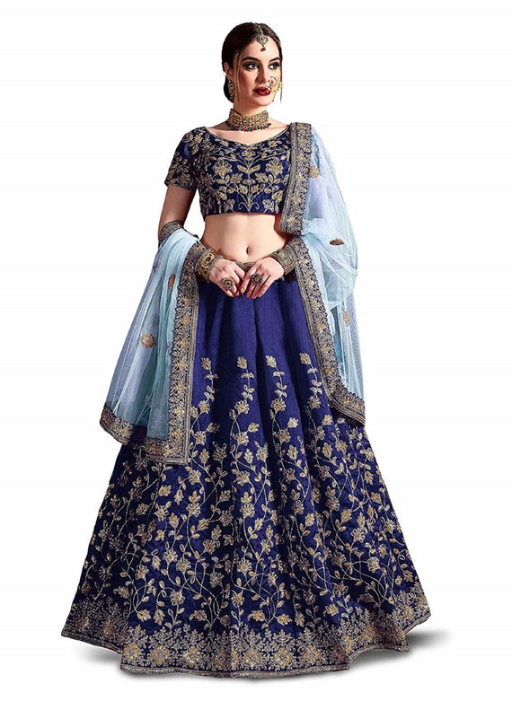 Beautiful Designer Half Half Saree Women's Bollywood Party Wear Sari Blouse  | eBay