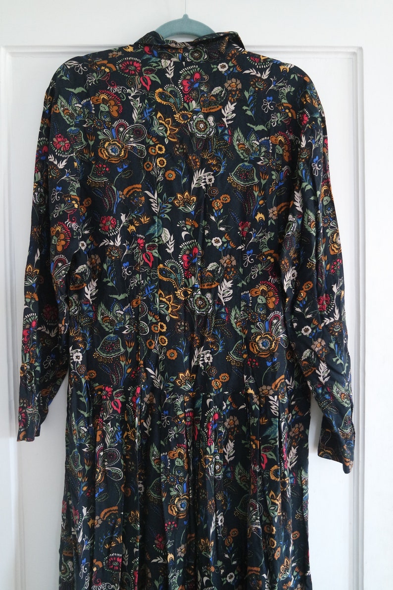 Vintage Passports by Pier 1 Imports Long Sleeve Paisley Floral Etsy