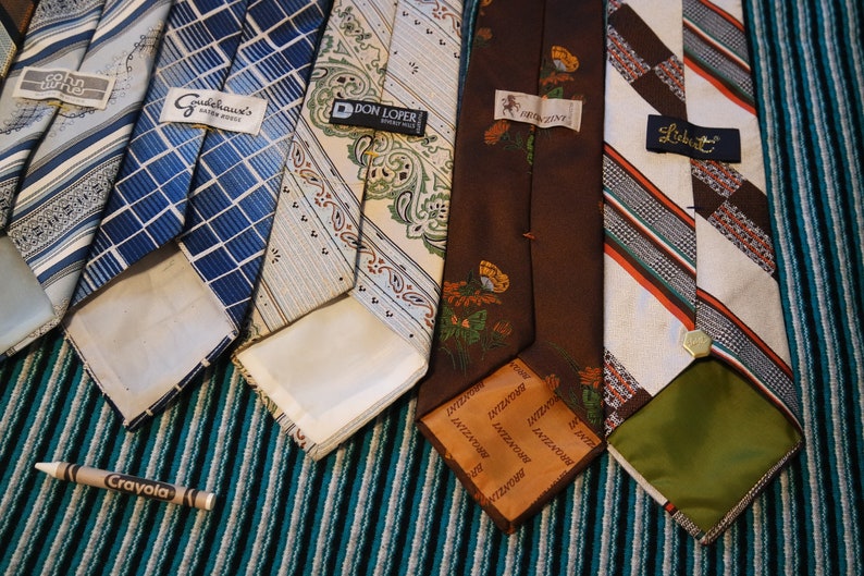 Vintage Accessories Bundle Men's Neckties 60s 70s 80s Don - Etsy Canada