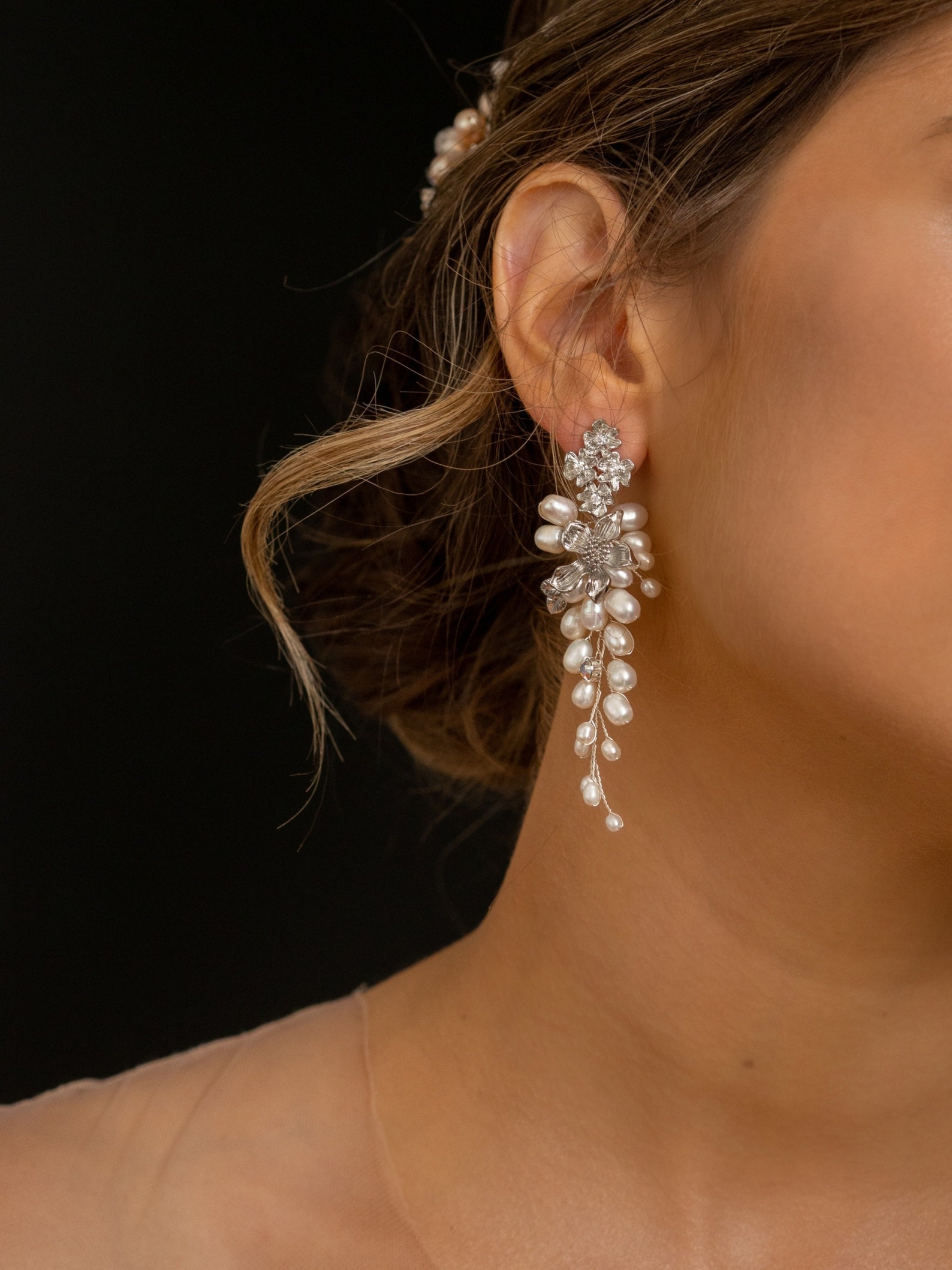 Boho wedding earrings Boho bridal earrings Bridal earrings Etsy