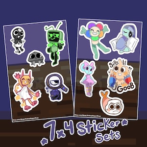 Dandy World Sticker Set