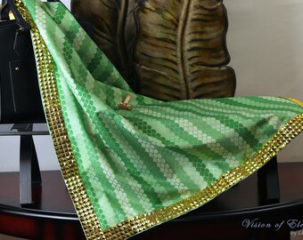 Lap Scarf for Church • Green and Gold Lap Scarf • Gift for First Lady • Formal Attire • Lap Scarf • Throw Lap Cover • Accessories