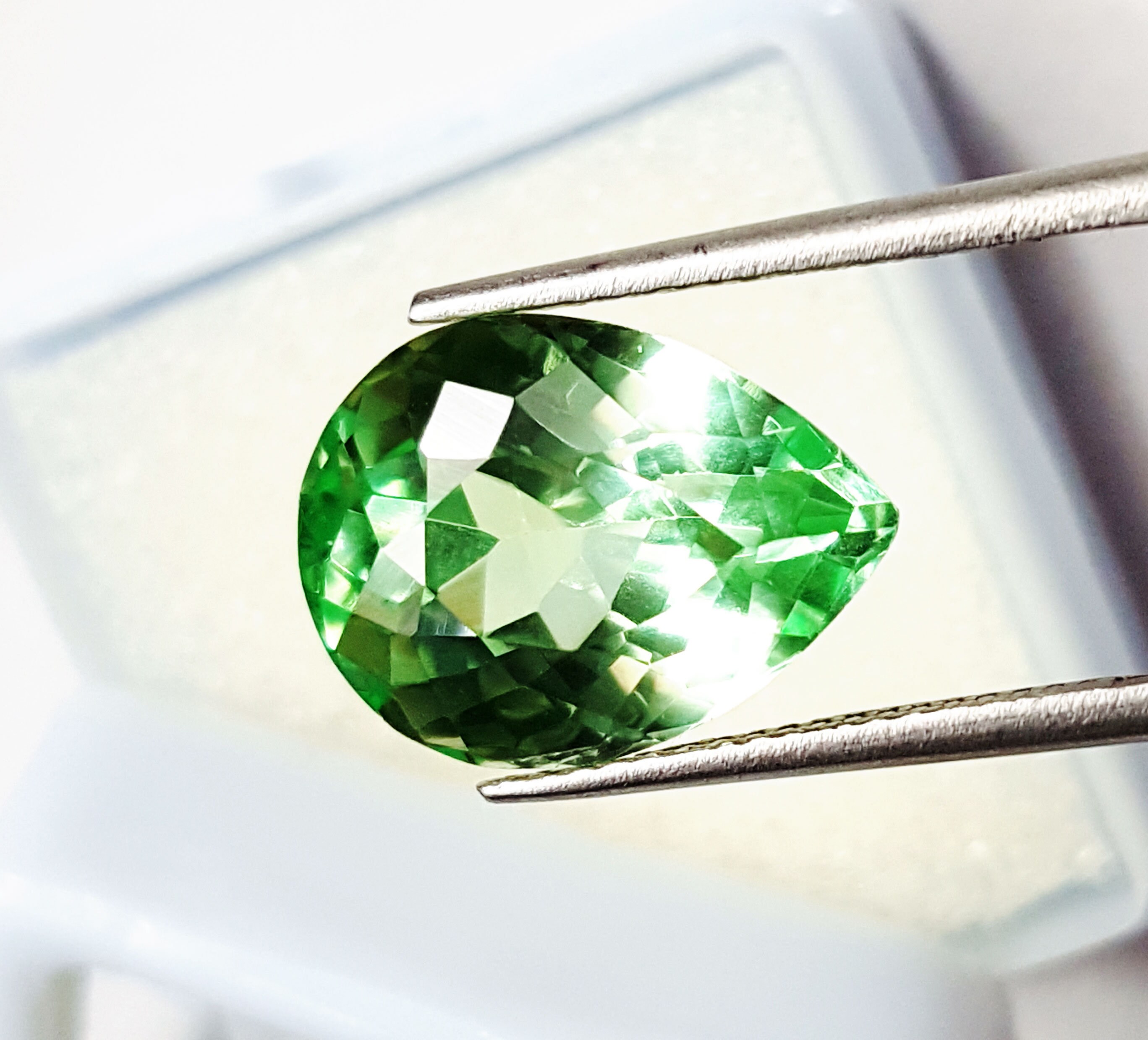 9.77 Ct Natural Russian Emerald Loose Gemstone Certified Pear Etsy