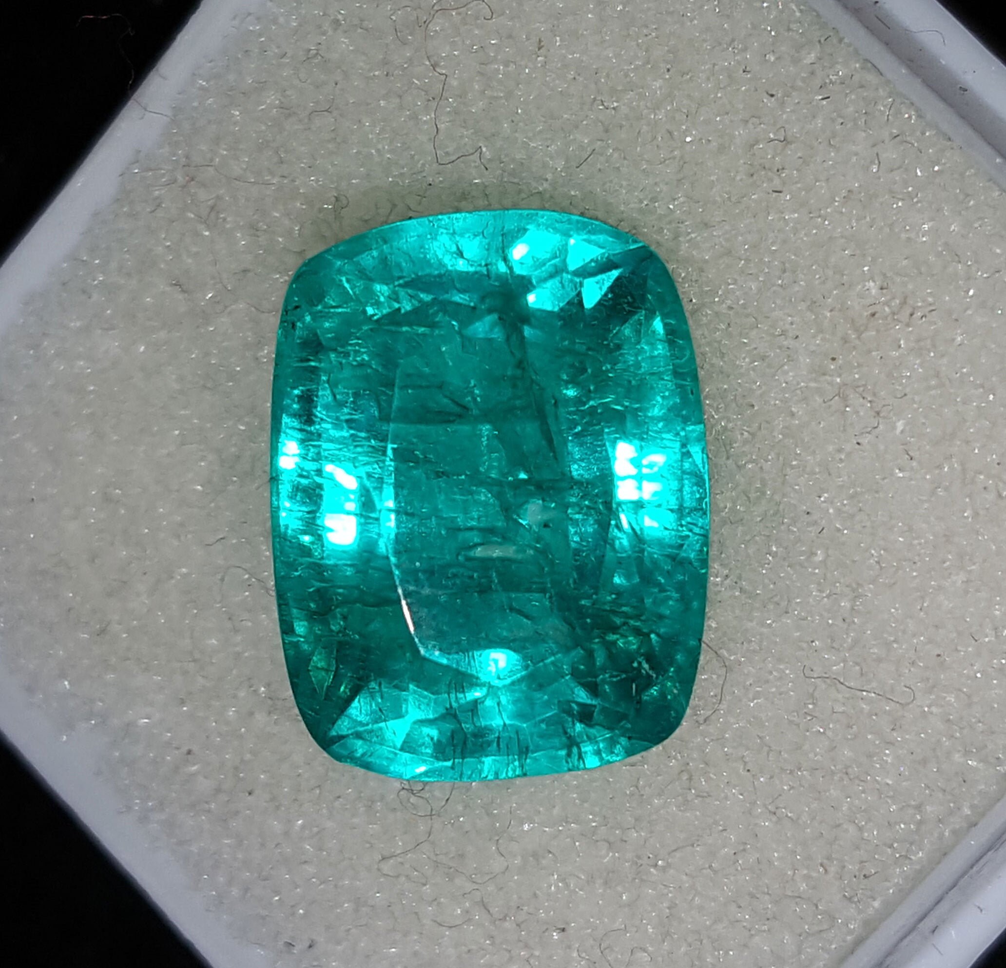 7.17 Ct Loose Gemstone Natural Green Colombian Emerald GIL | Etsy