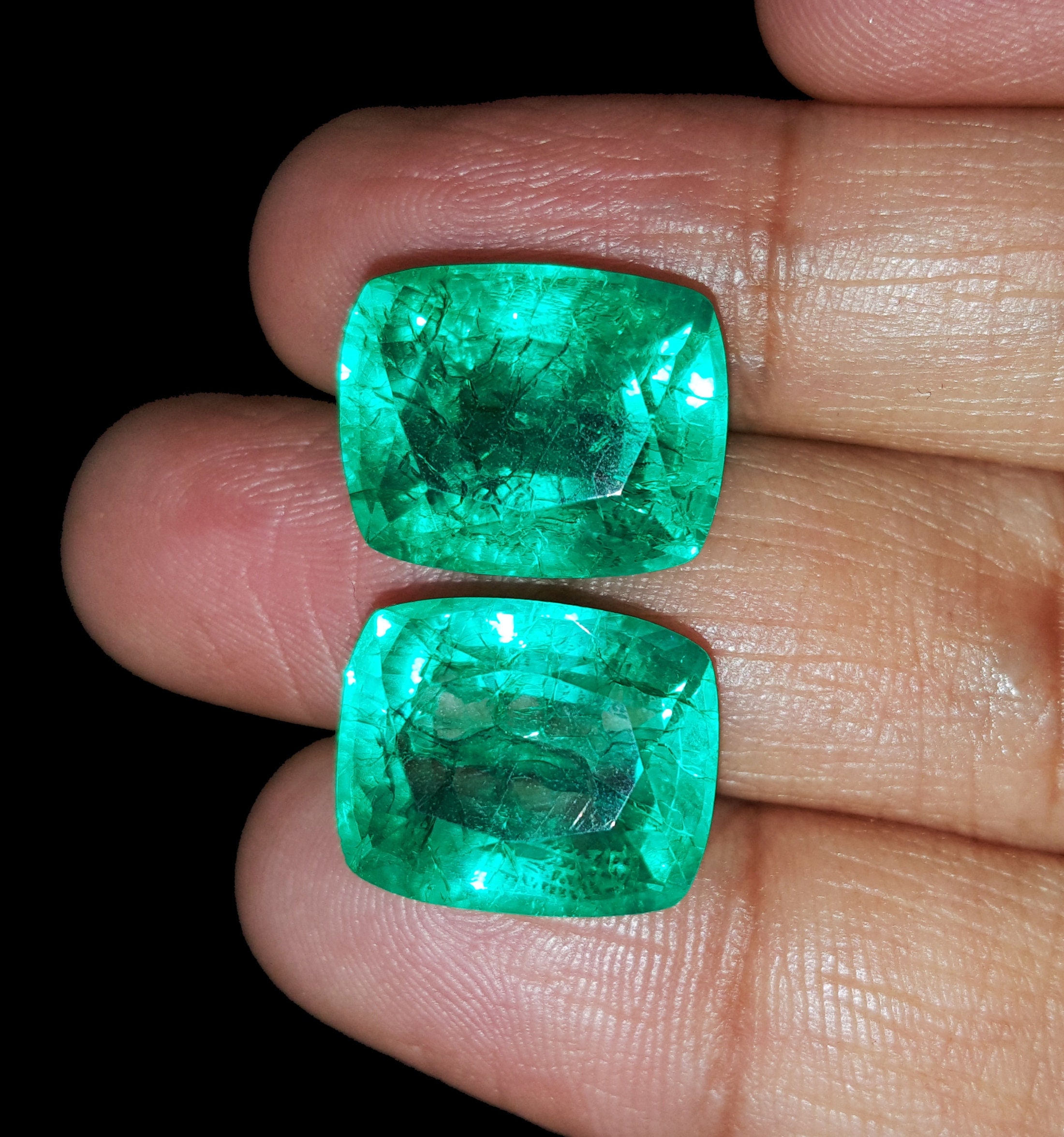 Certified Loose Gemstone Natural Emerald 8.00 To 10.00 Ct Etsy