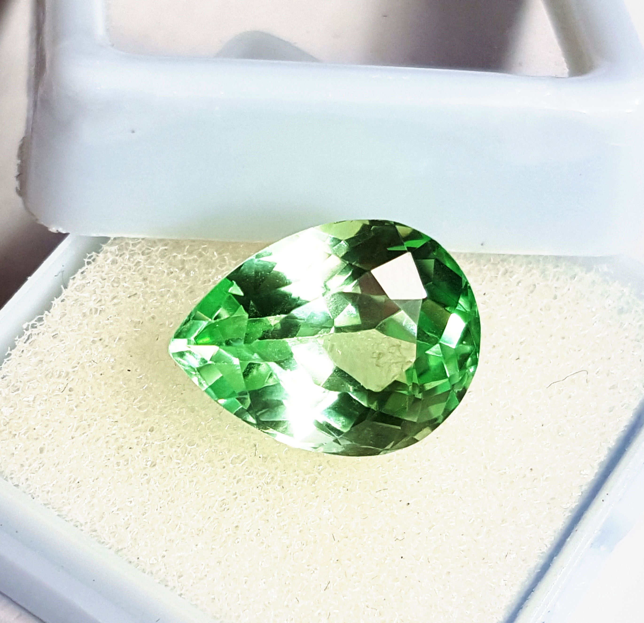 9.77 Ct Natural Russian Emerald Loose Gemstone Certified Pear Etsy