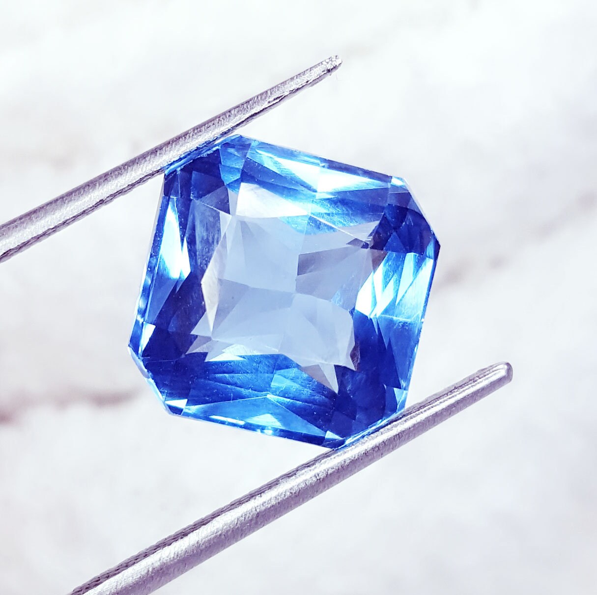 Loose Gemstone Natural Blue Tourmaline 7.87 Ct Certified Etsy UK