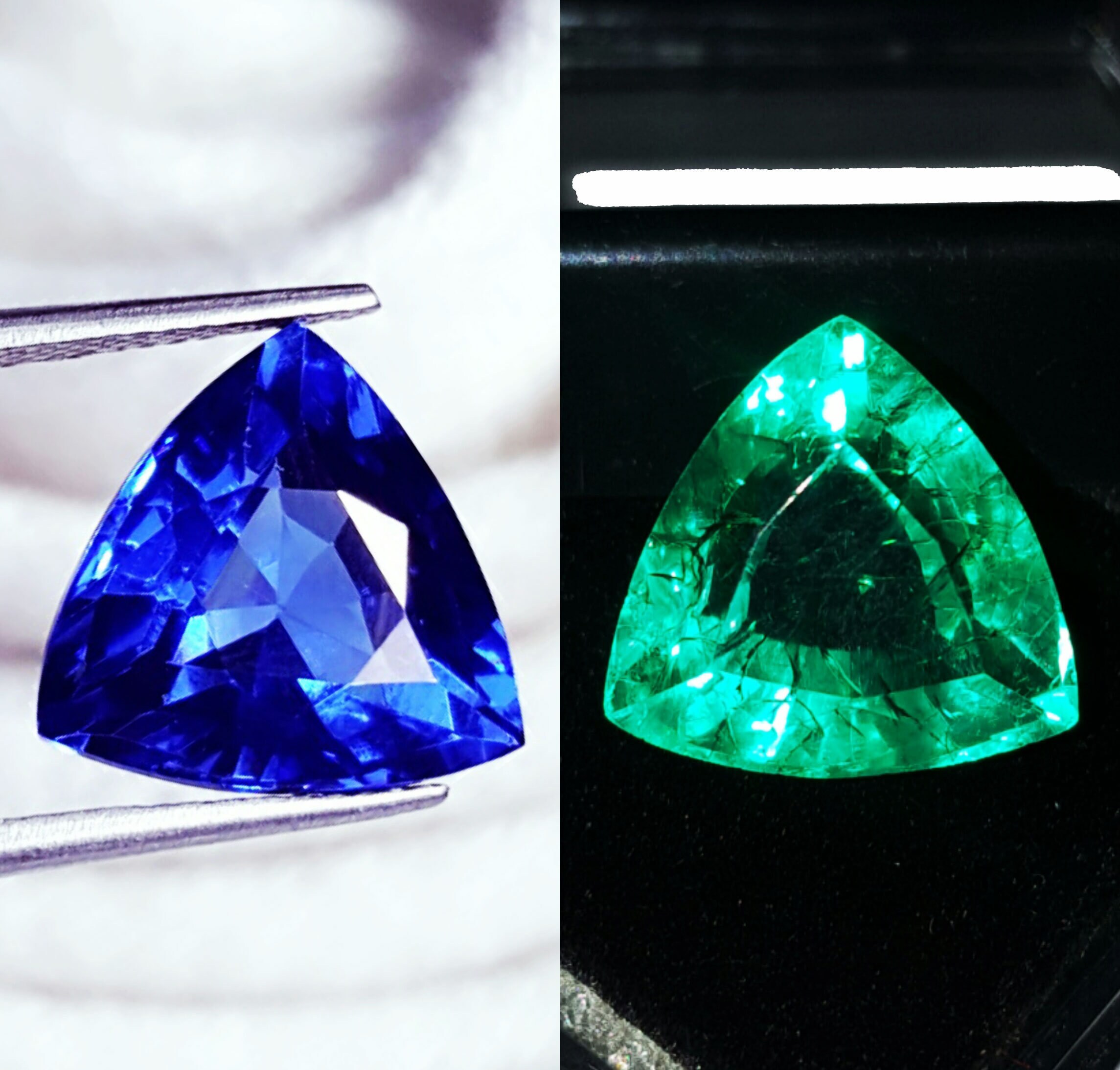Certified Loose Gemstone Natural Sapphire & Emerald 8.00 to Etsy