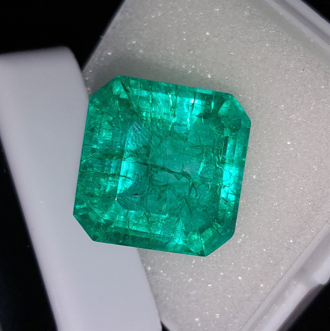 11.07 Ct Loose Gemstone Natural Emerald Certified 12.99x12.93 Etsy