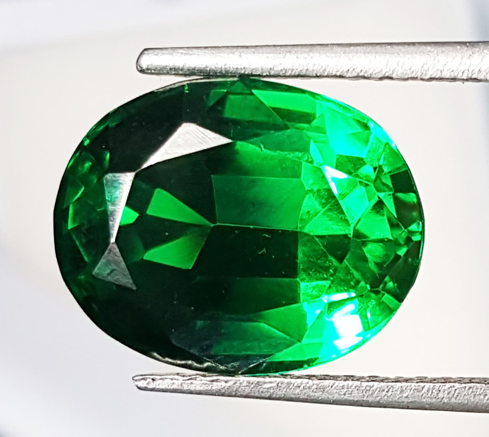 Natural Loose Gemstone Green 8.37 Ct Certified Oval Etsy