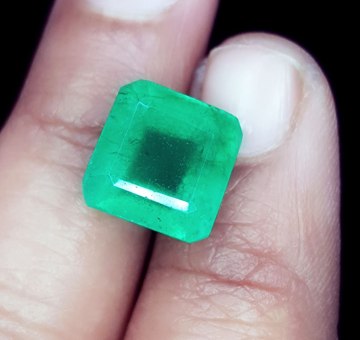 6.37 Ct Loose Gemstone Natural Emerald Certified 10.07x9.95 mm Etsy