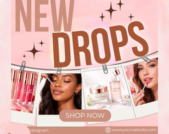 Nuovo modello di volantino a discesa: modificabile su Canva / Nuovo volantino prodotto