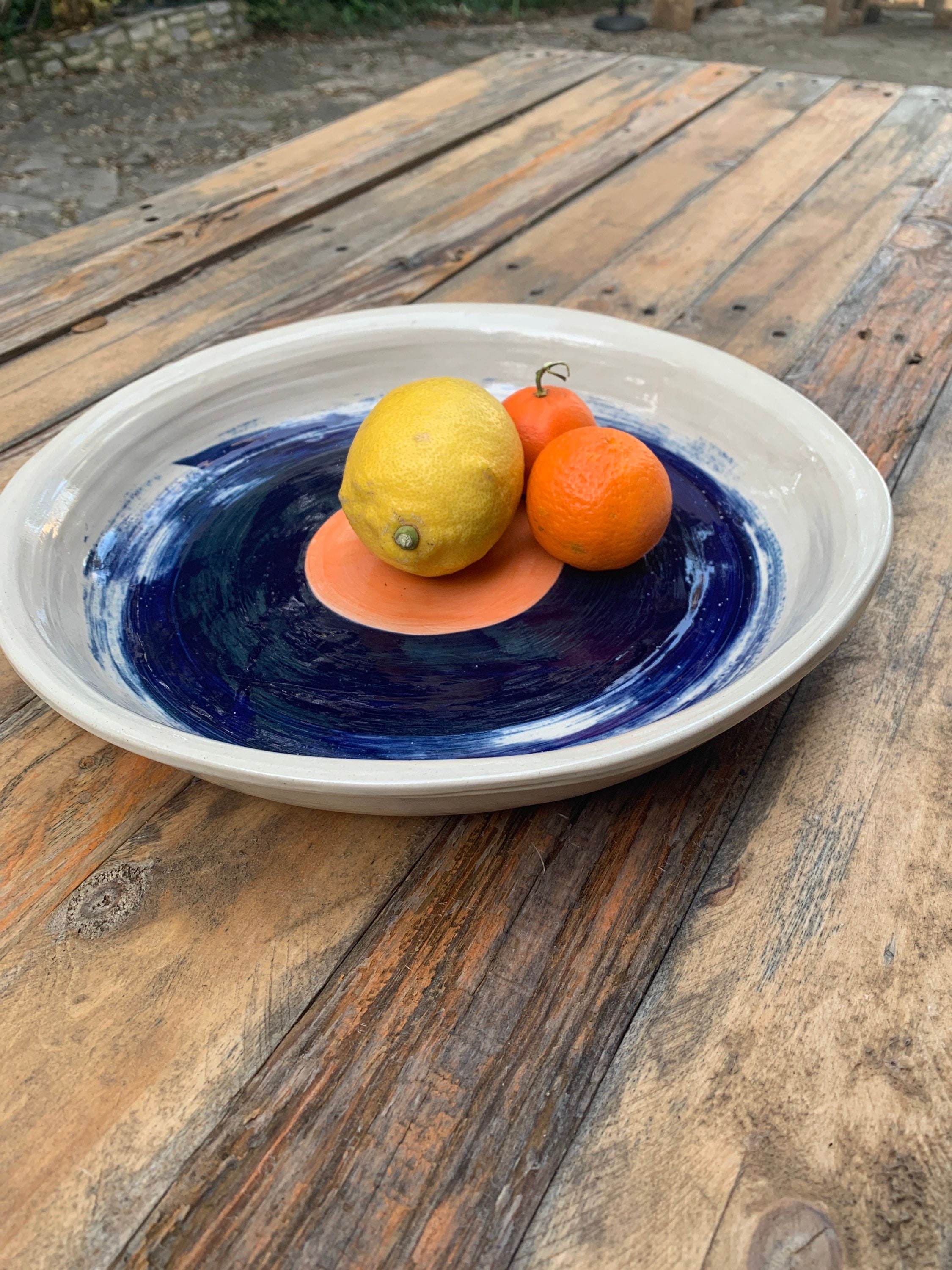 Plat ou Très Grande Assiette Gres