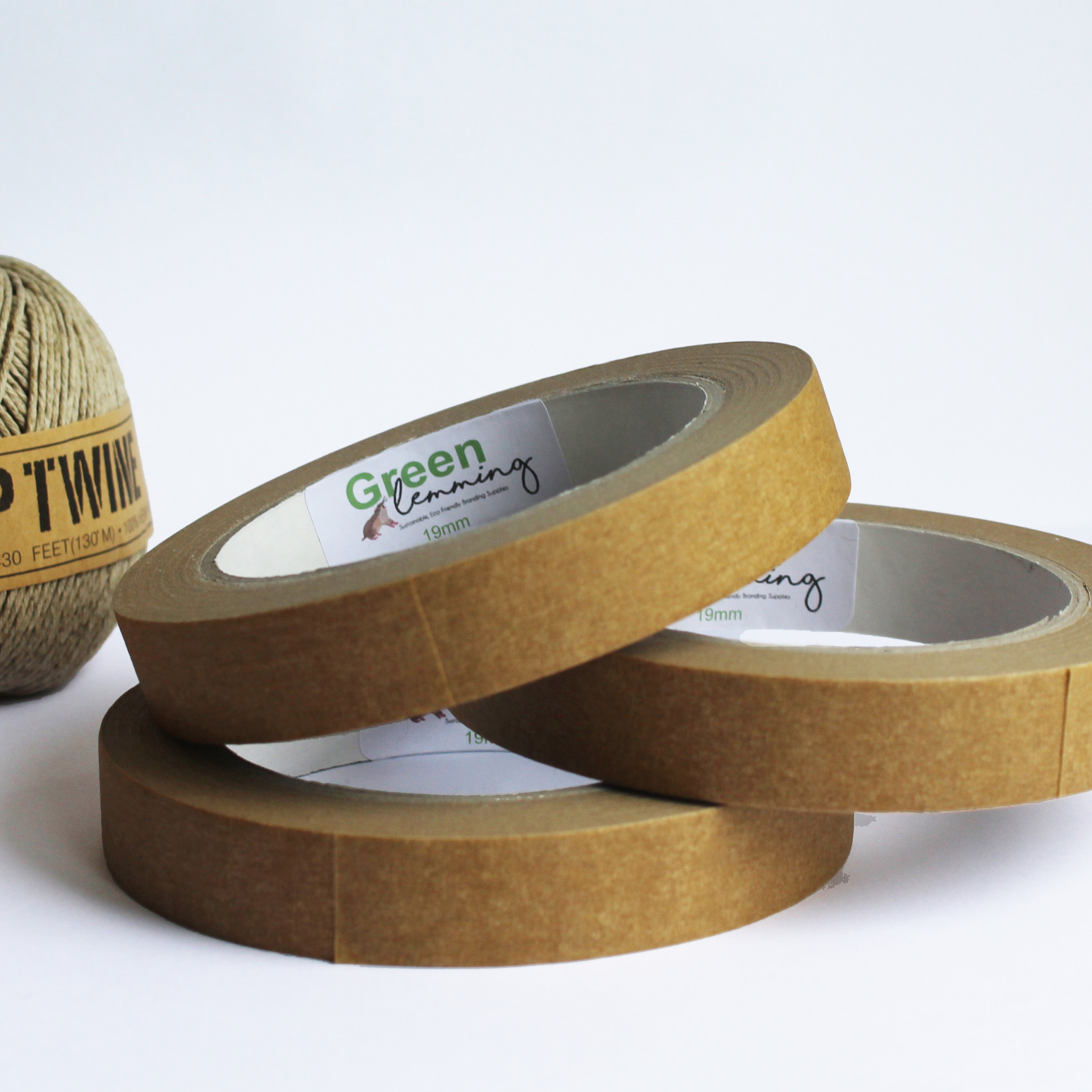 19mm Eco Friendly Paper Packaging Tape Brown Parcel Packing Etsy