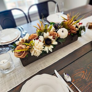 Thanksgiving Centerpiece, Autumn Centerpiece, Thanksgiving Table Decor, Dining Room Table Centerpiece image 9