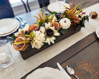 Pièce maîtresse de Thanksgiving, pièce maîtresse d'automne, décor de table de Thanksgiving, pièce maîtresse de table de salle à manger