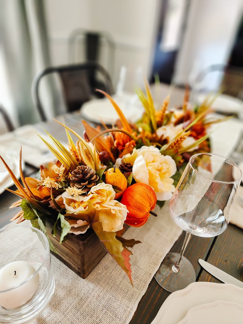 Fall Centerpiece, Fall Decor, Pumpkin Decor, Sunflower Centerpiece