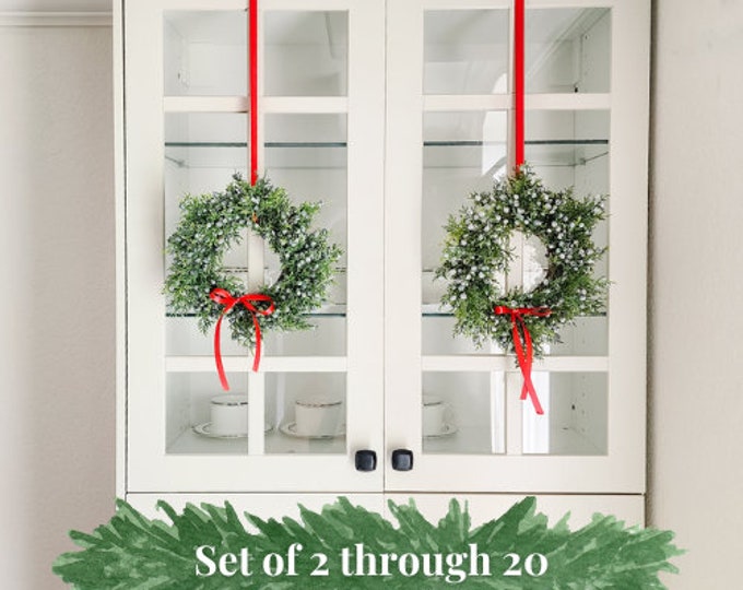 Mini Wreaths for Kitchen Mini Wreaths for Chair Backs, Mini Wreath for Christmas Etsy