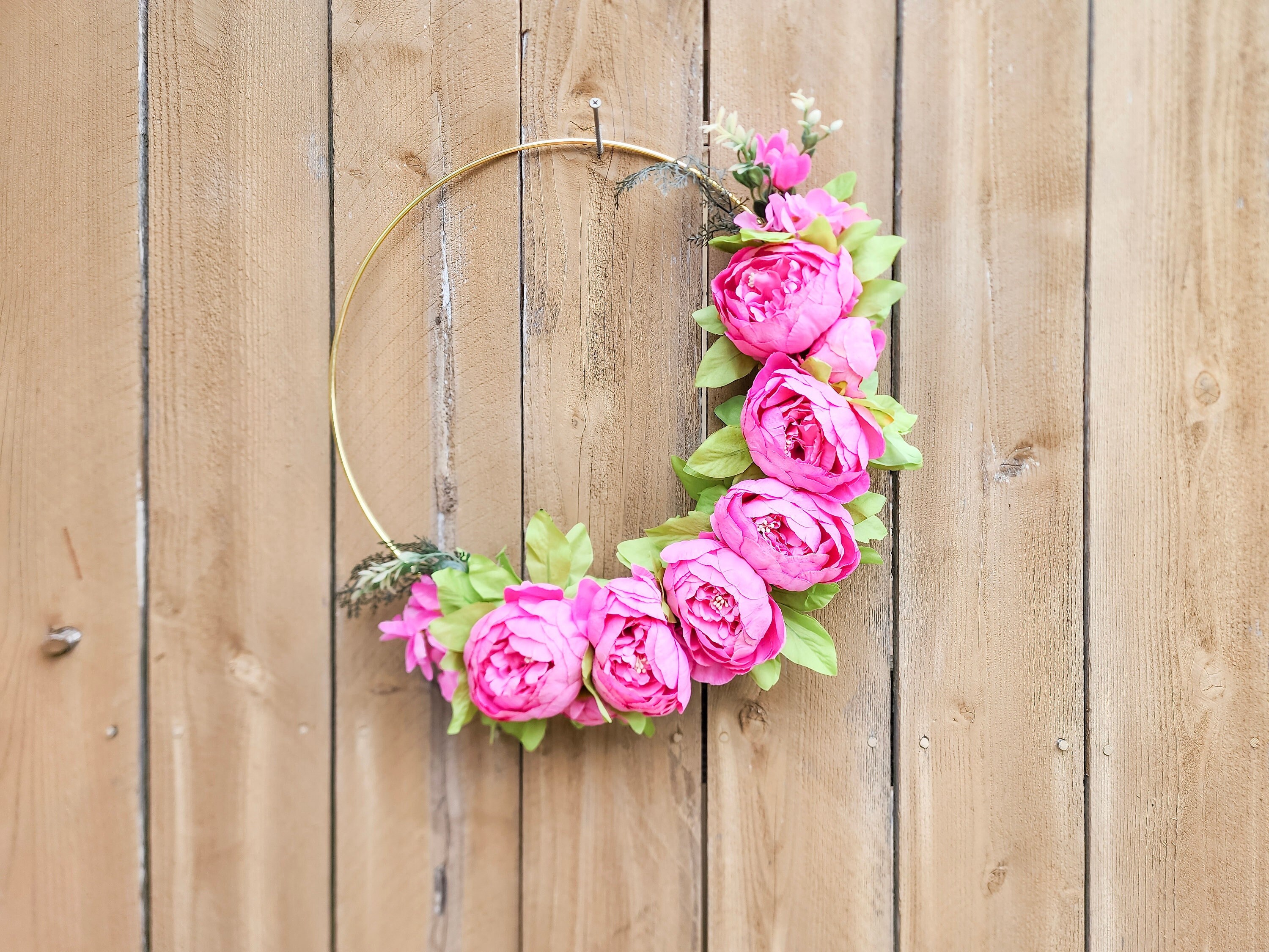 Pink Peony Wreath, Pink Peony Wreath for Front Door, Pink Decor, Pink Wreath, Spring Summer Wreath for Outside