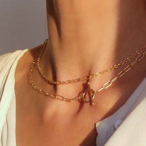Gold toggle choker clearance