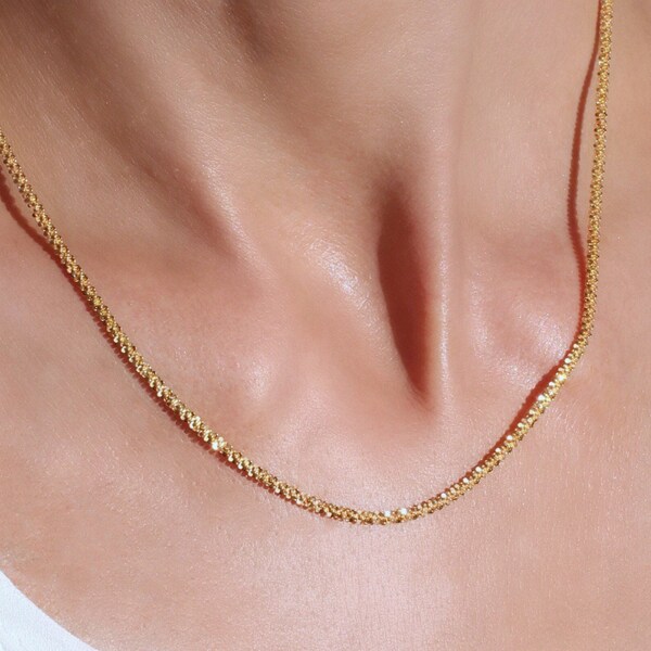 Dainty Gold Chain, Gold Chain Necklace, Gold Necklace, Thin Gold Necklace, Gold Layering Necklace, Gold Plated Necklace, Gold Plated Chain