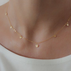 Short gold necklace with hotsell price