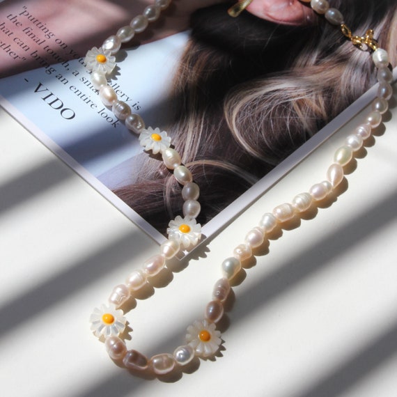 Fashion Pearl Daisy Flower Pendant Necklace Choker Women Wedding Jewelry  Gifts | eBay