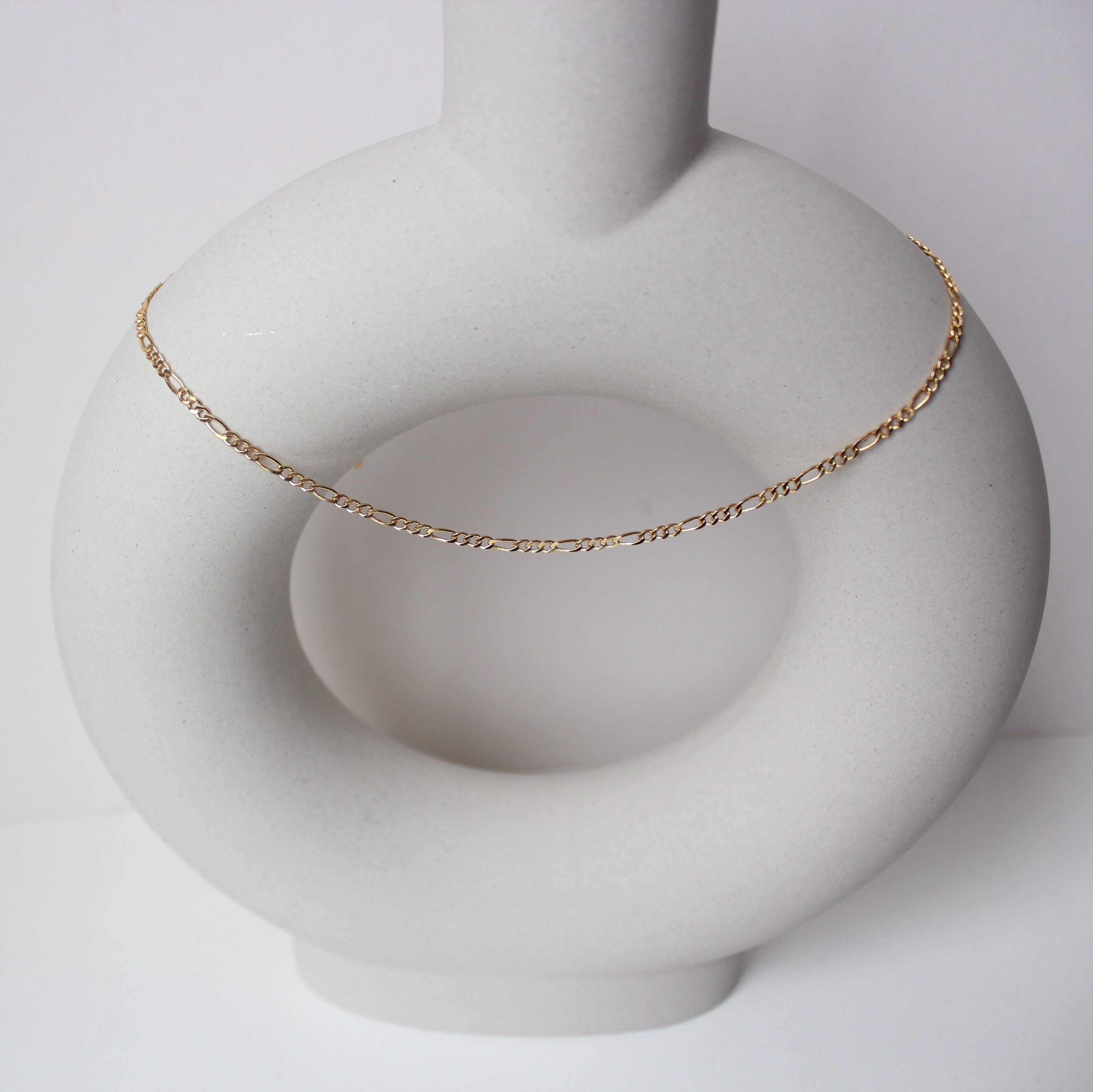 14K Gold Chain Choker Gold Choker Necklace Gold Necklace Etsy