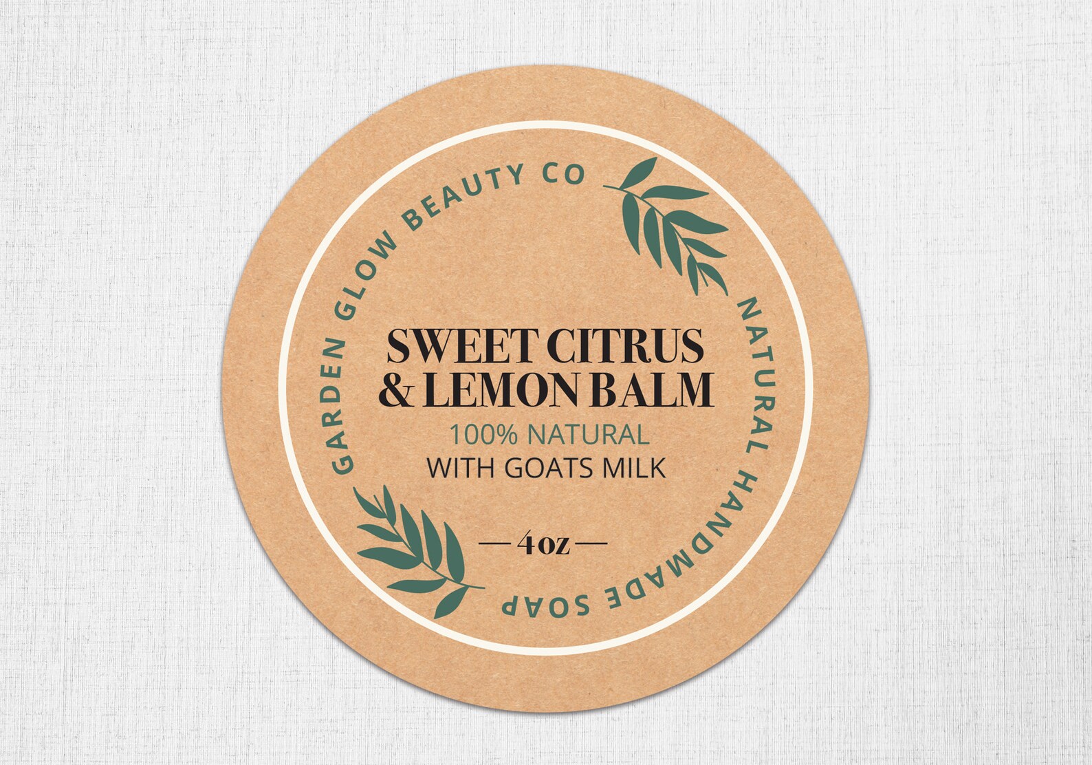 Natural Handmade Soap Sticker Kraft Paper Soap Label Etsy