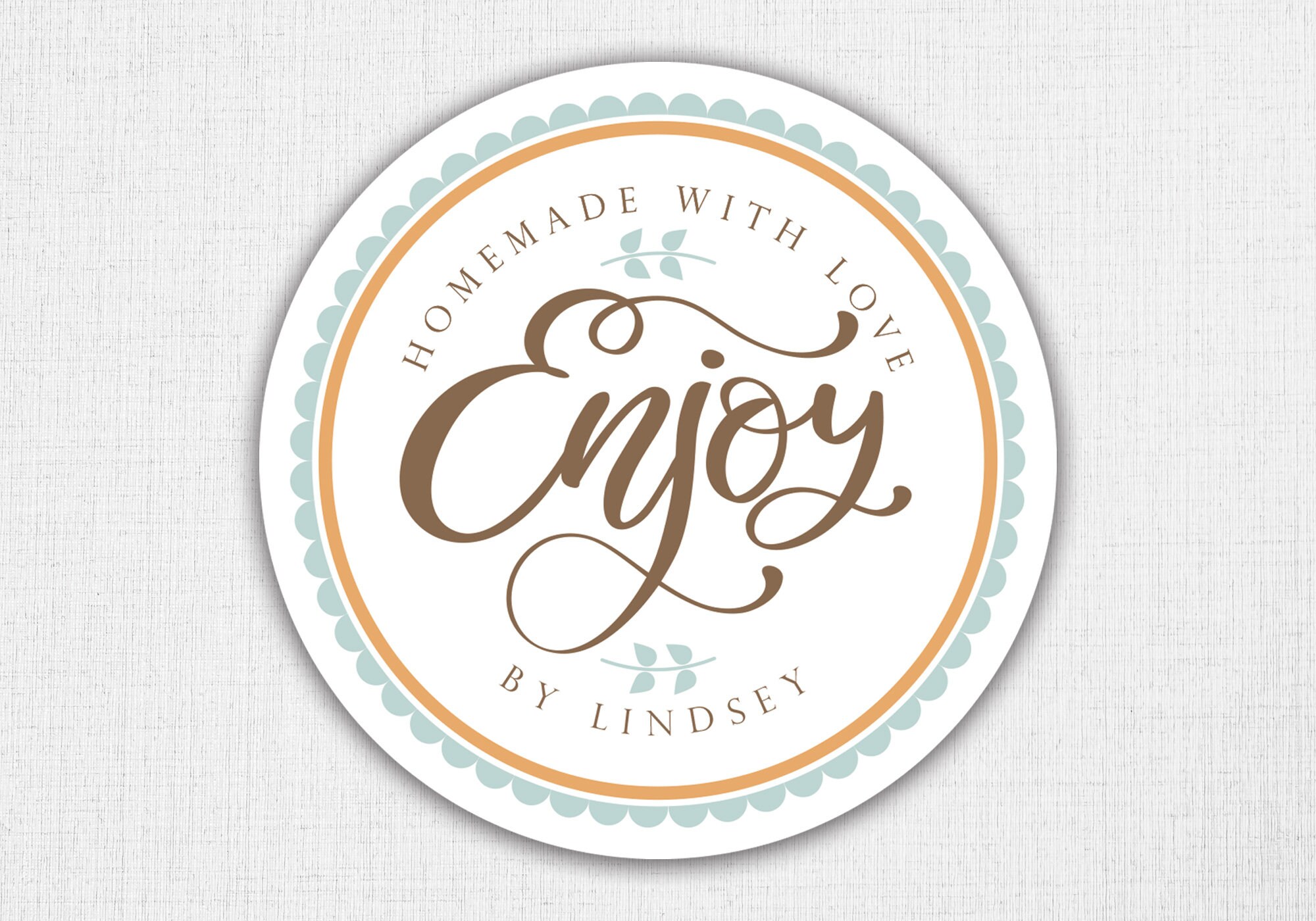 Homemade with Love Baking Stickers, Personalized Baking Sticker, From…