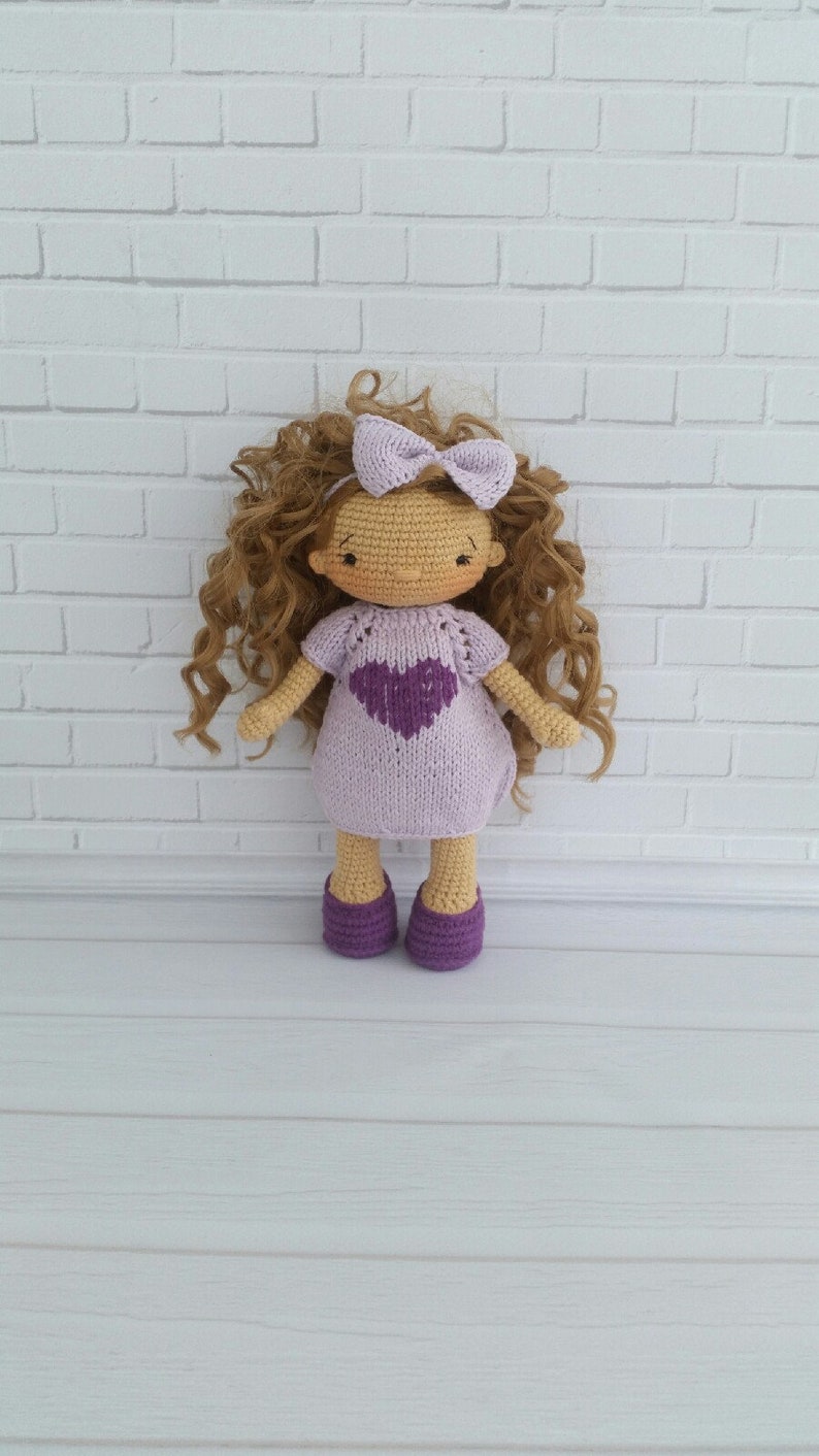Little Yarn Dolls .Amigurumi gift girl . first communion Etsy