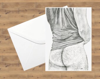 Nude Birthday Card | Etsy