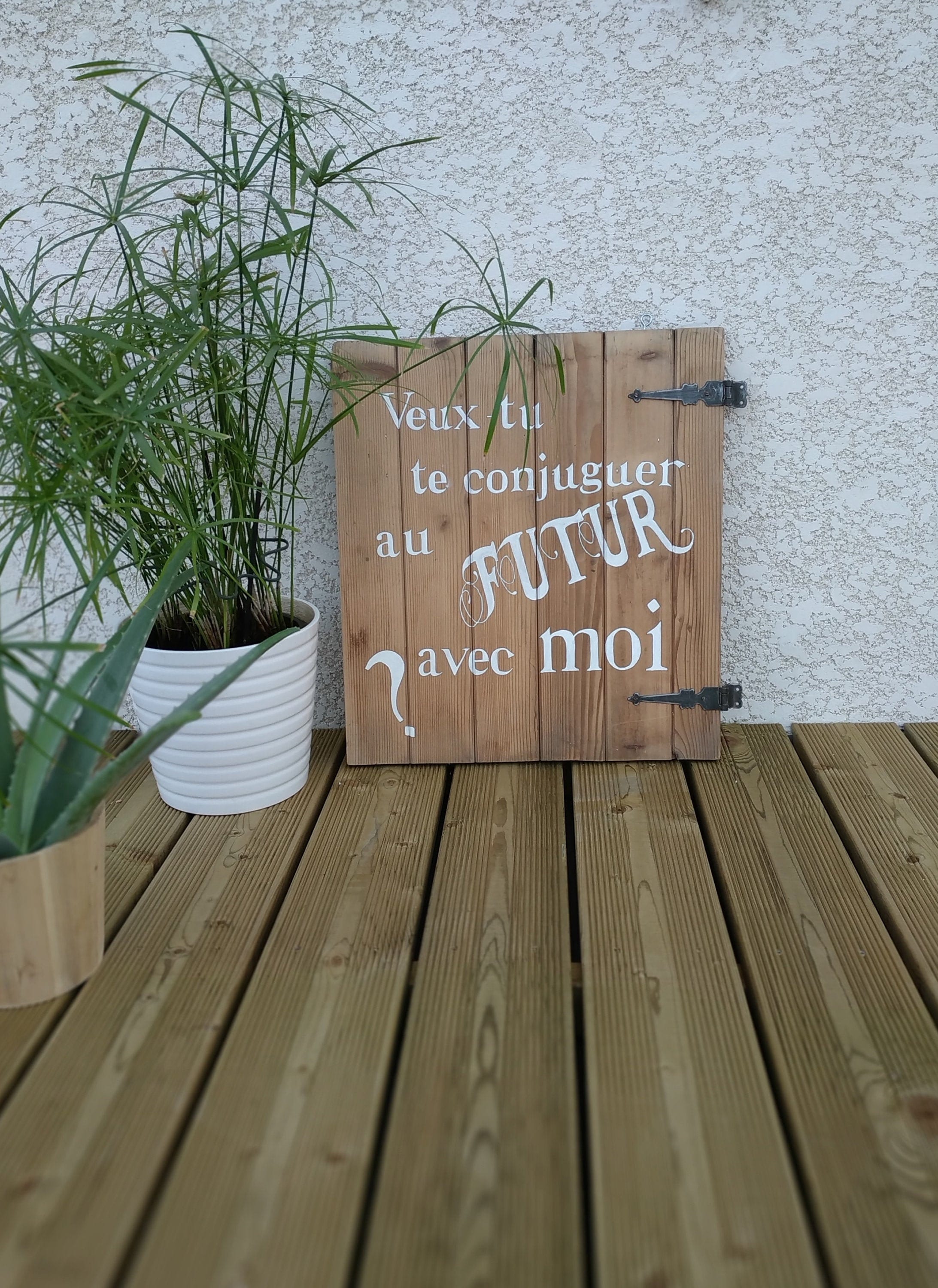 Panneau Décoratif Demande en Mariage